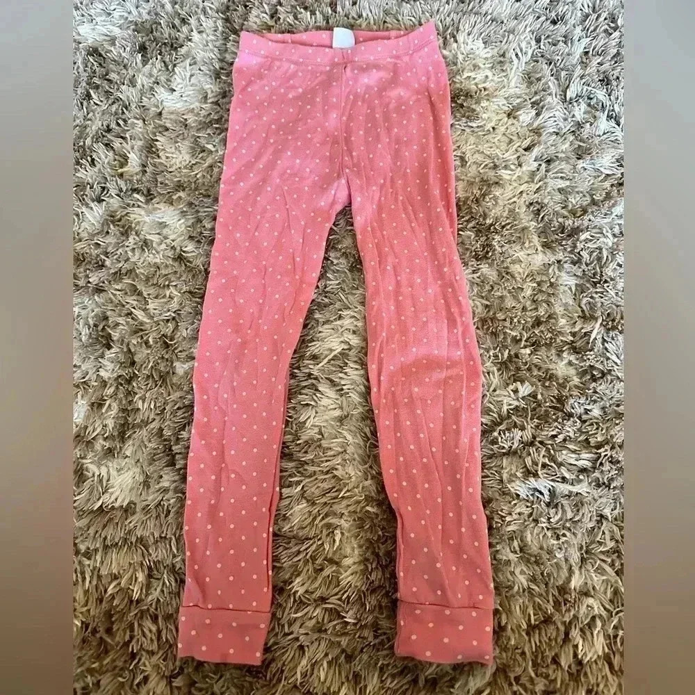 Baby gap size 5 pink polka dot pajama bottoms